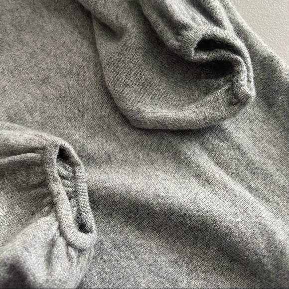 Banana Republic Gray 100% Cashmere Knitted Half Sleeve Tunic Sweater Dress Sm - Picture 6 of 7